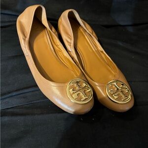 Tory Burch Ballet Tan Flats